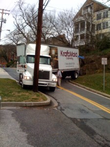 Bad paving, bad driving, Oella Ave