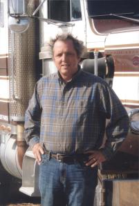 Barrett Warner with bean truck