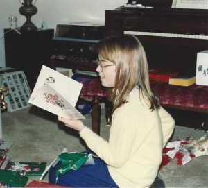 Kris'childhood aspirations are captured in this circa 1970s photo: music and books.